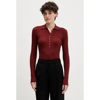 Dámský svetr Svetr s příměsí vlny Sisley 1QNQL300E červená 92X, vel. XS