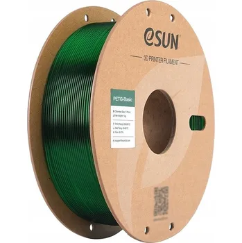 3D tisk Filament eSUN PETG Basic Průhledný Zelený (Translucent Green) 1KG