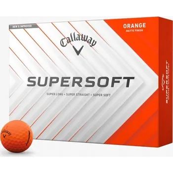 Golfový míček Golfové míčky CALLAWAY SUPERSOFT 2025 (matná oranžová, 12 ks)