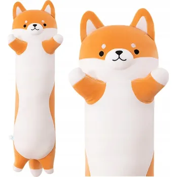 plyšák Plyšák Pes Shiba Polštář Podélný váleček 60 cm
