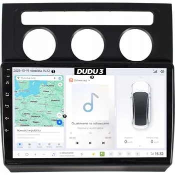 Autorádio DUDUAUTO AUTORÁDIO S NAVIGACÍ VOLKSWAGEN TOURAN ANDROID DUDU3 QLED 4/64GB