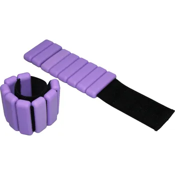 Merc sport Nastavitelné Silikonové zátěžové náramky 2× 900g fialové Cena za odběr více kusů: 10 a více kusů