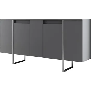 Konferenční stolek Konzolový Stolek Asir antracit matná 35 x 80 x 160 cm