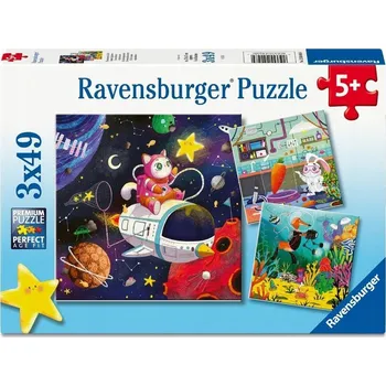 Puzzle Puzzle dla dzieci 2D: Dzieci i nauka 3x49el Ravensburger