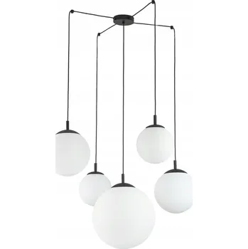 Závěsné svítidlo bílé skleněné stínidla ESME Černé E27 MAX 15W LED TK Lighting