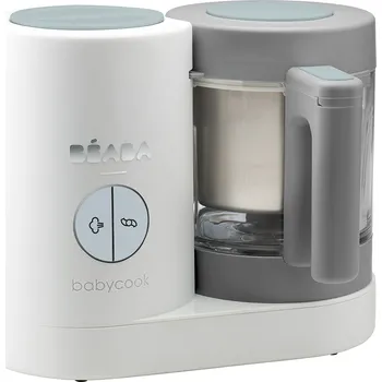 Dětské zboží Beaba Parní vařič nejen na příkrmy + mixér BABYCOOK Grey White Zdravé jídlo pro děti. Jednoduše. Každý den.