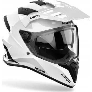 Helma na motorku PŘILBA AIROH BANDIT BARVA BÍLÁ LESKLÁ XS