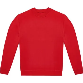 Pánská mikina B&C Pánská mikina přes hlavu Crew Barva: Červená, Velikost: 3XL