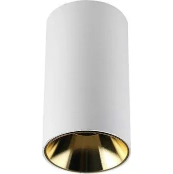 STROPNÍ SVÍTIDLO V-TAC GU10 KULATÉ BÍLO-ZLATÉ 80x140mm VT-882-R