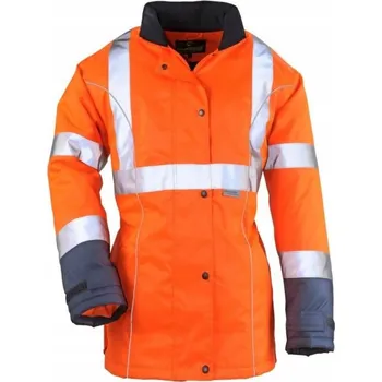 Moto oblečení Dámská reflexní nepromokavá pracovní bunda AIRPORT oranžová - L