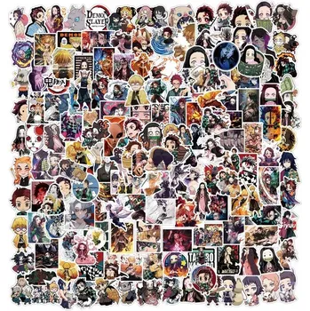 samolepka Sada Nálepek Demon Slayer Kimetsu no Yaiba Tanjirou Samolepky - 100 kusů