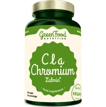 Spalovač tuku GreenFood Nutrition CLA Chromium Lalmin 90 cps.