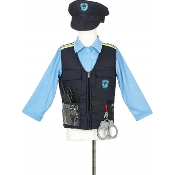 Karnevalový kostým Souza! Kostým policisty s čepicí a příslušenstvím, 4-7 let, 101181