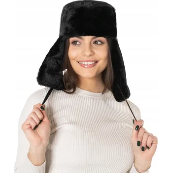 Čepice Zimní čepice Megitarnow s klapkami na uši, černá, velikost 59