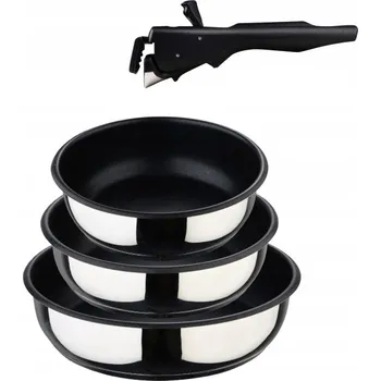 Pánev Bergner Sada pánví nerez s nepřilnavým povrchem Click&Cook 3 ks 18, 20, 24