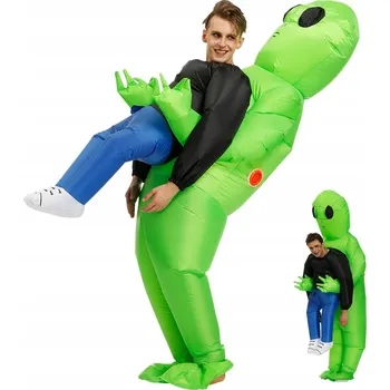 Karnevalový kostým NAFUKOVACÍ KOSTÝM MIMOZEMŠŤAN HALLOWEEN KOSTÝM PRO DOSPĚLÉ 160-190CM