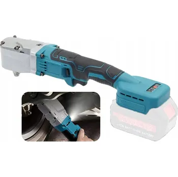 AKU RÁČNOVÝ ÚHLOVÝ UTAHOVÁK S PŘÍKLEPEM NA KOLA + SADY NÁSTRČNÝCH KLÍČŮ