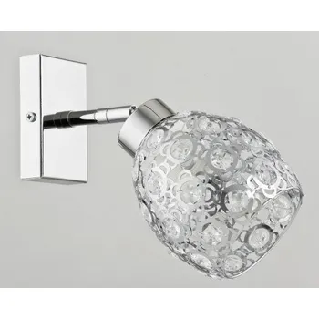 Nástěnné svítidlo Nástěnné svítidlo moderní glamour Alfa MICHELLE stříbrné chrom E27
