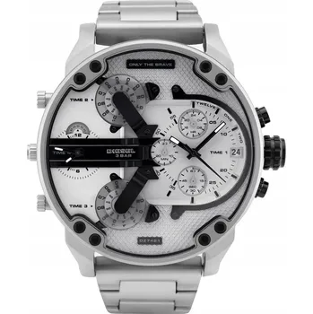 Hodinky Pánské hodinky Diesel Mr. Daddy 2.0 DZ7421, stříbrný náramek, vodotěsné