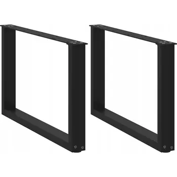 Konferenční stolek Nohy ke konferenčnímu stolku ve tvaru písmene 2 ks Černé 60x(42-43) cm S