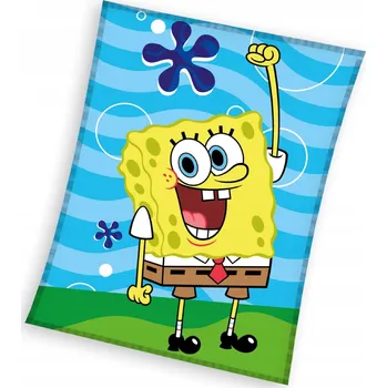 Dětská deka Fleecová Deka Přehoz 130x170 Spongebob v kalhotách