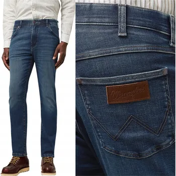 Dámské oblečení Wrangler Larston Slim Tapered Free to Stretch 112371025 Námořnická barva W34 L34