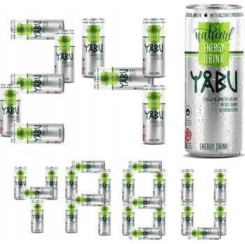 Energetický nápoj 24 x Yabu Natural Energy Drink jablečný 250 ml
