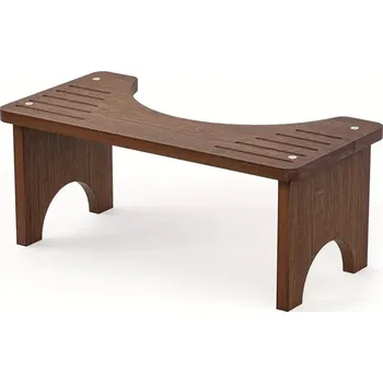 Stolička Eco produkty Toaletní stolička na wc Modern hnědá, záchodová stolička pro zdravější vyprazdňování, podstavec k toaletě - PODNOŽKA PŘI SEZENÍ NA TOALETĚ