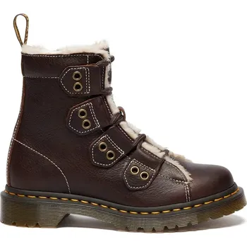 Dámská zimní obuv Kožené workery Dr. Martens 1460 LTT Fur Lined DM41417200 hnědá 89X, EUR 37