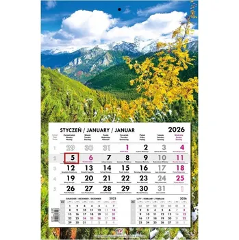 Kalendář Jednodílný kalendář Tatry 2026, Ev-Corp