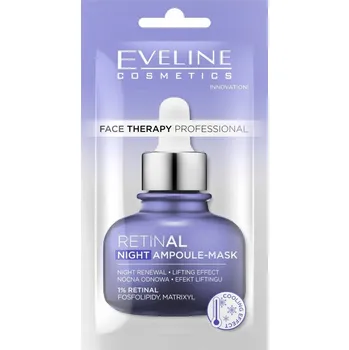 Pleťová maska Eveline Face Therapy Retinal Maska-ampule na obličej na noc 8 ml