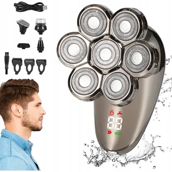 Holicí strojek BEZDRÁTOVÝ PÁNSKÝ HOLICÍ STROJEK NA VOUSY, ZASTŘIHOVAČ VLASŮ 5 V 1