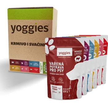 Yoggies Balení vařené potravy Degustační menu Hmotnost: 6x650g