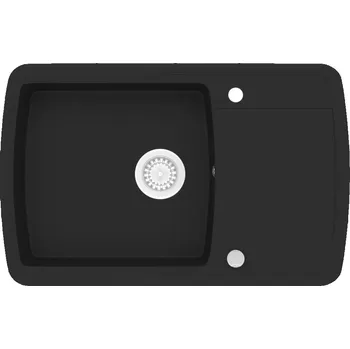 Granitový dřez Granitový dřez do kuchyně černý 780x500x310mm