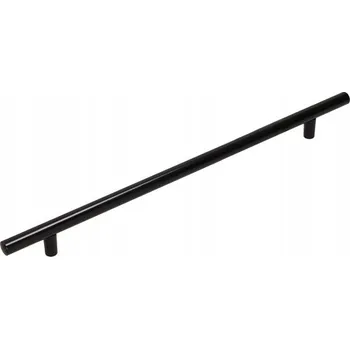 Nábytkové kování NÁBYTKOVÁ ÚCHYTKA RELING, PRO SKŘÍŇKU ZÁSUVKY TYČOVÝ 288 MM 28,8 CM Černý