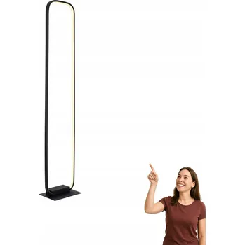 Stojací lampa Stojací lampa Globo Silla s integrovaným LED zdrojem 24 W černá