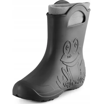 Dámská obuv Holínky dámské zateplené gumáky dámské LA-FrogW Šedé 40-41
