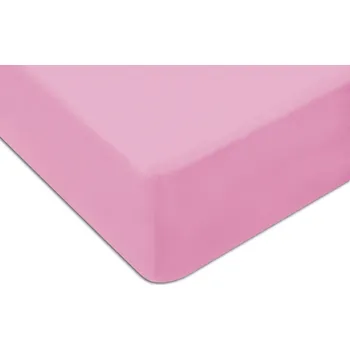 Prostěradlo PROSTĚRADLO JERSEY S GUMOU 160x200 SVĚTLE RŮŽOVÉ