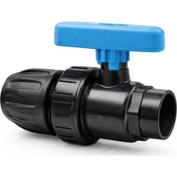 Ventil TECNO PLASTIC PP kulový kohout - svěrný spoj x vnitřní závit 50 x 1 1/2" 40 VSR 16P 050