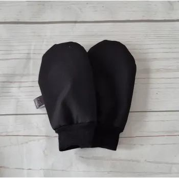 Rukavice Yháček Mini softshellové rukavice bez palce s beránkem, černá, II. jakost Velikost:: M