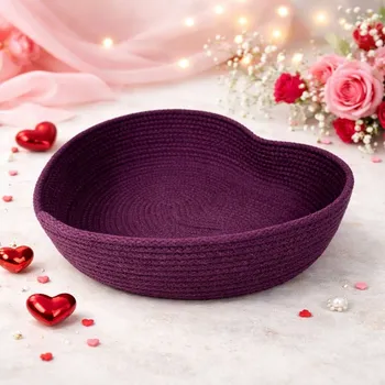 Obraz Dárkový koš bavlna fialový