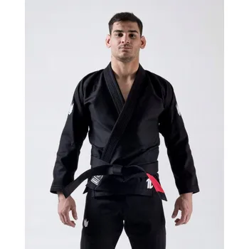 KiNGZ Kimono/Gi BJJ The One Černá + bílý pásek v sadě A1