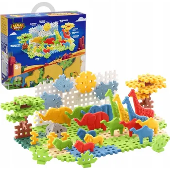 ostatní stavebnice MINI VAFLE S ZVÍŘATY SAFARI 100 DÍLŮ 56,9