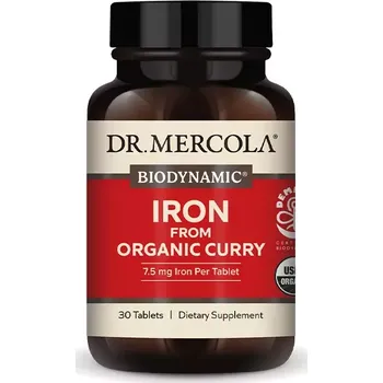 Zdraví Dr. Mercola Železo z organického kari - 30 kapslí (30 dní)