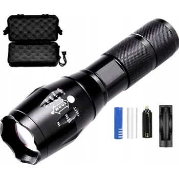 Svítilna VÝKONNÁ VOJENSKÁ SVÍTILNA CREE XML-T6 ZOOM DOSAH 1KM