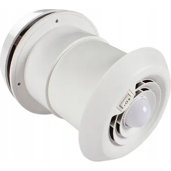 Domácí ventilátor 12V odsávací ventilátor s LED světlem BÍLÝ ventilační mřížka pro karavan