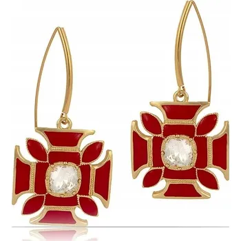 Náušnice Náušnice s maltézským křížem z kolekce Maltese (P23/JES/60Au)