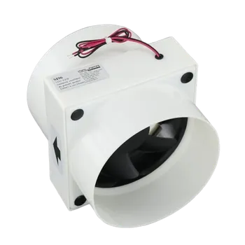 Vzduchotechnika SI96 - 12V/ 9,6W vestavný ventilátor do potrubí axiální 230m³/ h (⌀ 125mm)