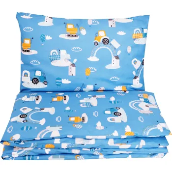 Povlečení POVLEČENÍ 2DÍLNÉ 135X100 DO POSTÝLKY 140X70 PRO DĚTI BAVLNA SADA POVLEČENÍ