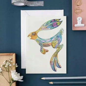 Obraz Velikonoce přání B6 + obálka Hopkající Velikonoce zajíček